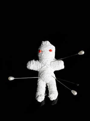 Series of voodoo dolls for fear